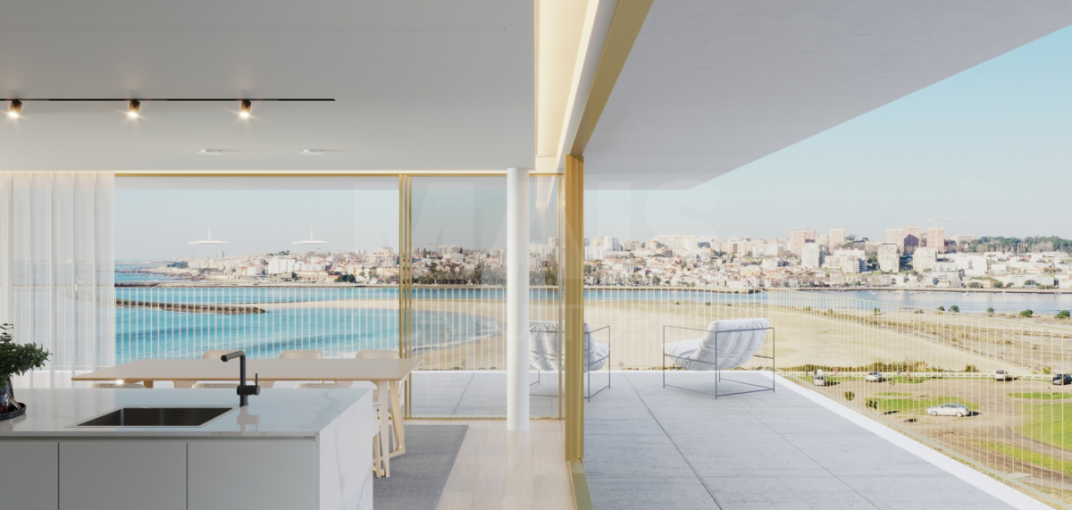 Apartamento T3 de luxo com vistas para o mar